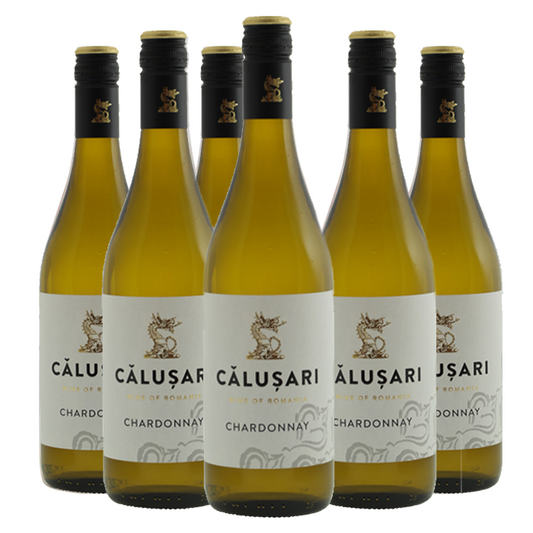 Cramele Recas Calusari Chardonnay (doos, 6 flessen)