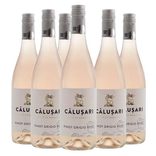 Cramele Recas Calusari Pinot Rosé (doos, 6 flessen)